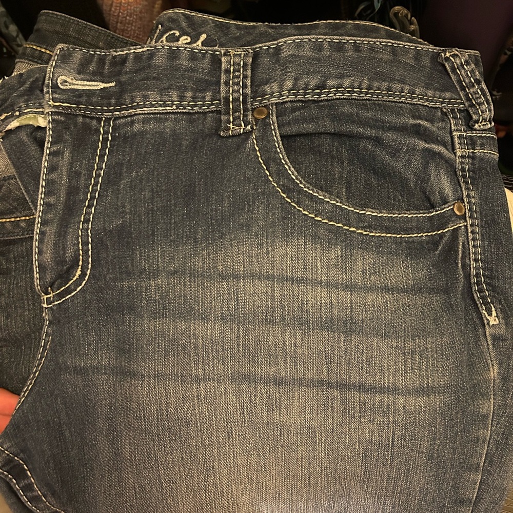 Maurices Blue Denim Jeans with White Trim